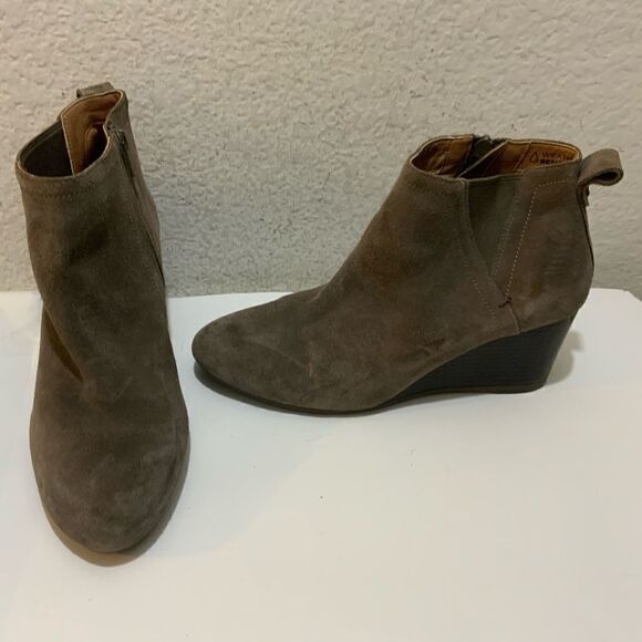 Vionic Gray Paloma Wedge Ankle Boot Women Size 9 - Picture 2 of 16